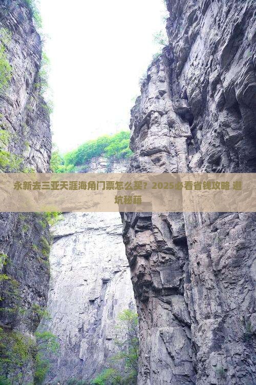 永新去三亚天涯海角门票