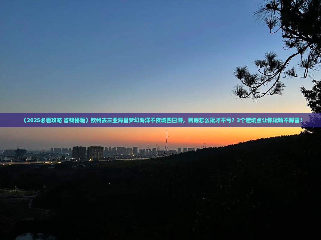 钦州前往三亚海昌梦幻海洋不夜城四日游