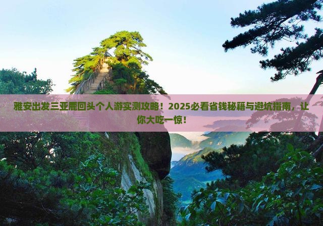 雅安出发三亚鹿回头个人游