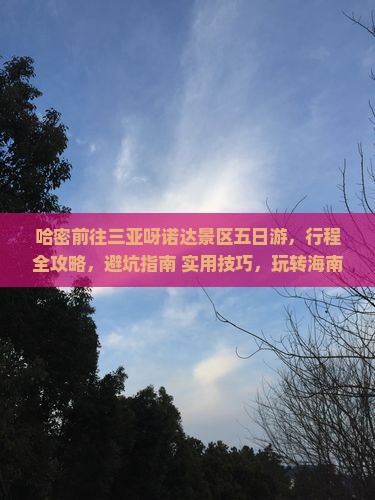 哈密前往三亚呀诺达景区五日游