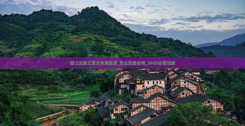阳江出发三亚大东海旅游