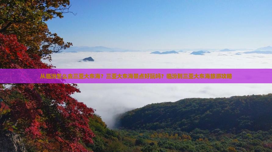从临汾怎么去三亚大东海？三亚大东海景点好玩吗？临汾到三亚大东海旅游攻略