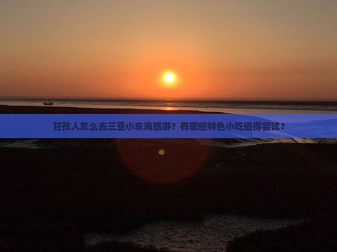 甘孜人怎么去三亚小东海旅游？有哪些特色小吃值得尝试？