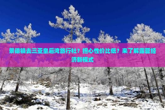 景德镇去三亚皇后湾旅行社？担心性价比低？来了解露营经济新模式
