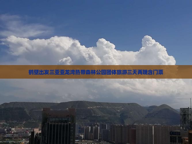 鹤壁出发三亚亚龙湾热带森林公园团体旅游三天两晚含门票