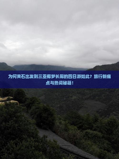 为何黄石出发到三亚椰梦长廊的四日游如此？旅行新痛点与热词秘籍！