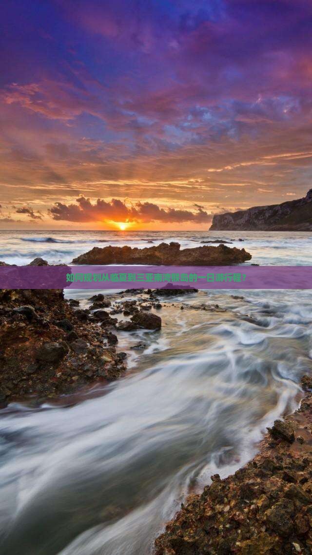 如何规划从临夏到三亚南湾猴岛的一日游行程？