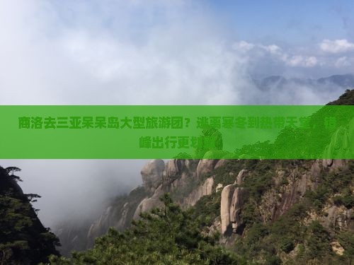 商洛去三亚呆呆岛大型旅游团？逃离寒冬到热带天堂，错峰出行更划算