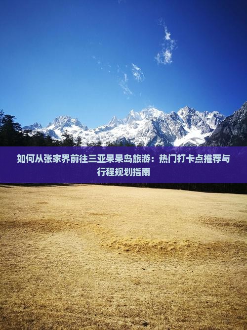 如何从张家界前往三亚呆呆岛旅游：热门打卡点推荐与行程规划指南