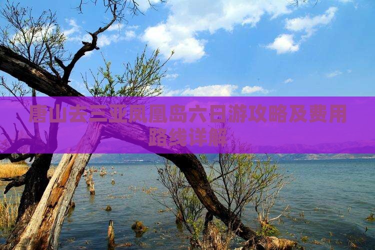 唐山去三亚凤凰岛六日游攻略及费用路线详解