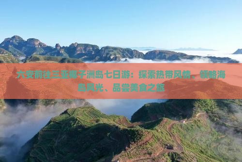 六安前往三亚椰子洲岛七日游：探索热带风情、领略海岛风光、品尝美食之旅