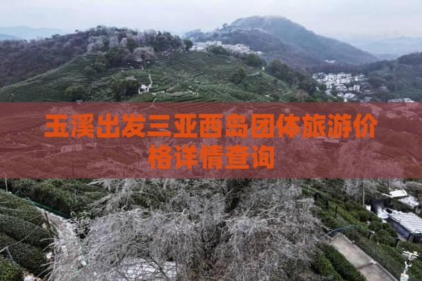 玉溪出发三亚西岛团体旅游价格详情查询