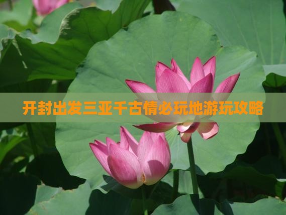 开封出发三亚千古情必玩地游玩攻略