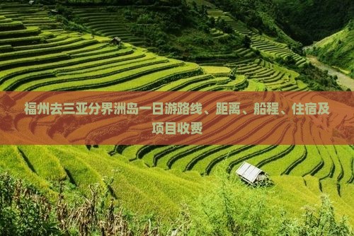 福州去三亚分界洲岛一日游