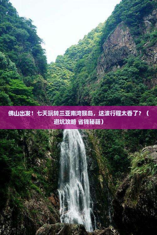 佛山去三亚南湾猴岛七日游