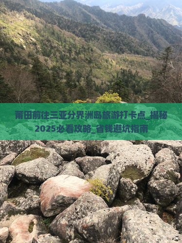 莆田前往三亚分界洲岛旅游打卡点