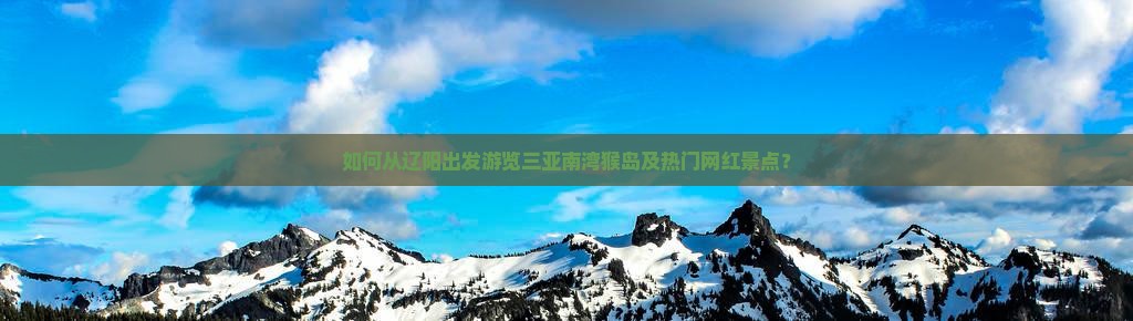 如何从辽阳出发游览三亚南湾猴岛及热门网红景点？