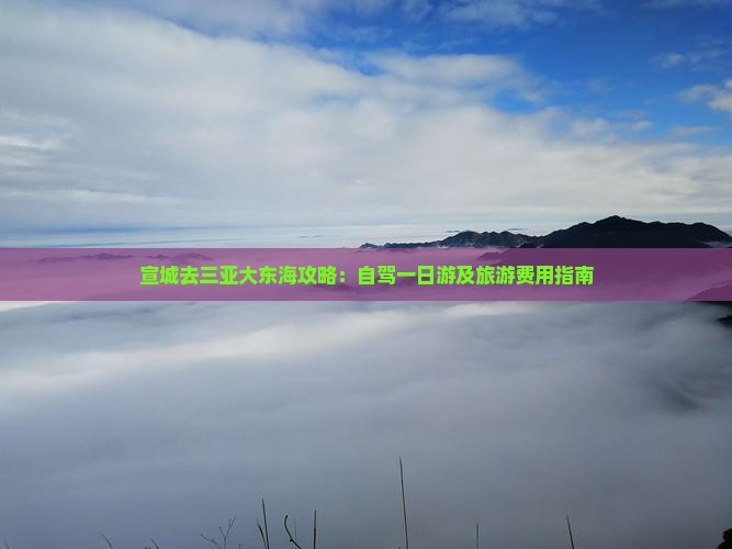 宣城去三亚大东海攻略：自驾一日游及旅游费用指南