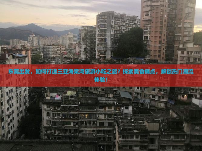 东莞出发，如何打造三亚海棠湾旅游小吃之旅？探索美食痛点，解锁热门潮流体验！