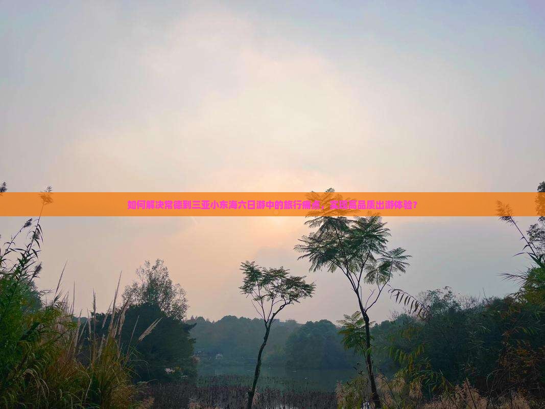 如何解决常德到三亚小东海六日游中的旅行痛点，实现高品质出游体验？