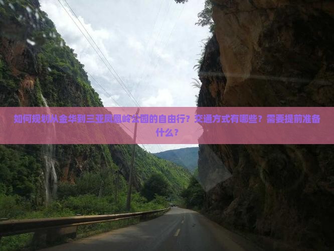 如何规划从金华到三亚凤凰岭公园的自由行？交通方式有哪些？需要提前准备什么？