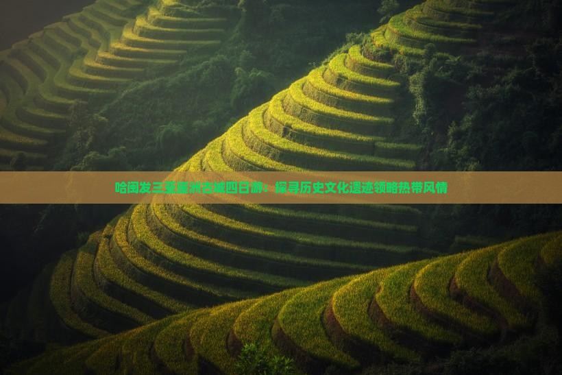 哈闽发三亚崖洲古城四日游：探寻历史文化遗迹领略热带风情