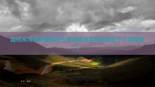 如何从河池便捷前往三亚海棠湾实现高品质个人游体验？