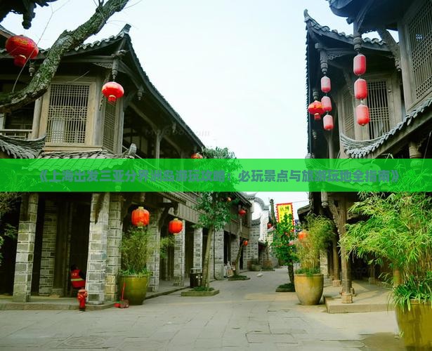 《上海出发三亚分界洲岛游玩攻略：必玩景点与旅游玩地全指南》