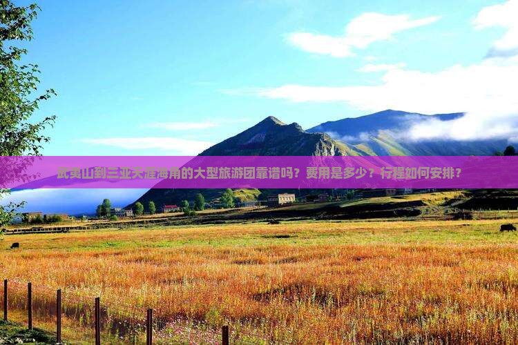 武夷山到三亚天涯海角的大型旅游团靠谱吗？费用是多少？行程如何安排？