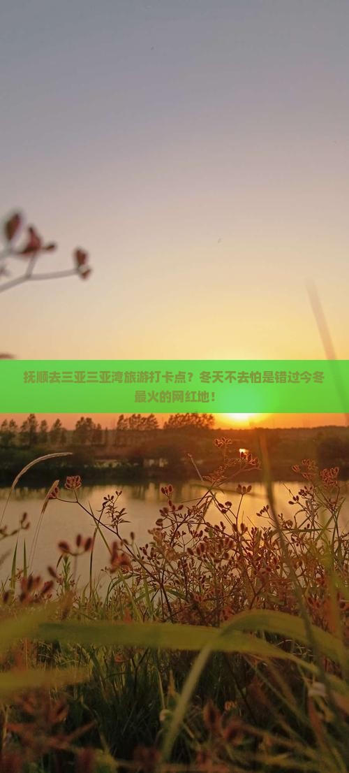 抚顺去三亚三亚湾旅游打卡点？冬天不去怕是错过今冬最火的网红地！