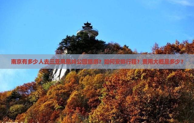南京有多少人去三亚凤凰岭公园旅游？如何安排行程？费用大概是多少？