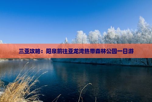 阳泉前往三亚亚龙湾热带森林公园一日游