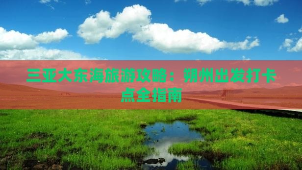 朔州出发三亚大东海旅游打卡点