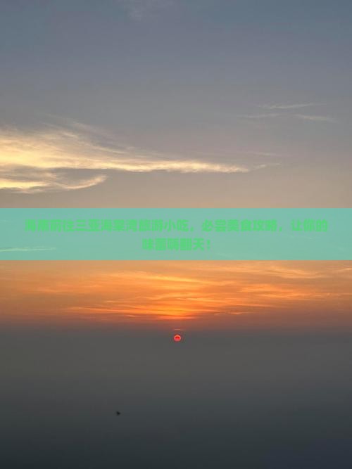 海南前往三亚海棠湾旅游小吃
