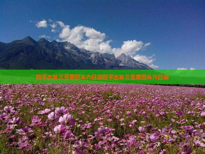 四平出发三亚鹿回头六日游
