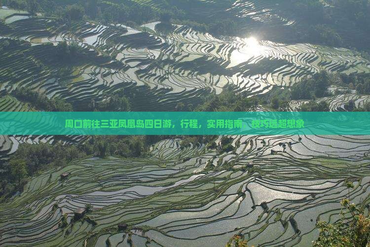 周口前往三亚凤凰岛四日游