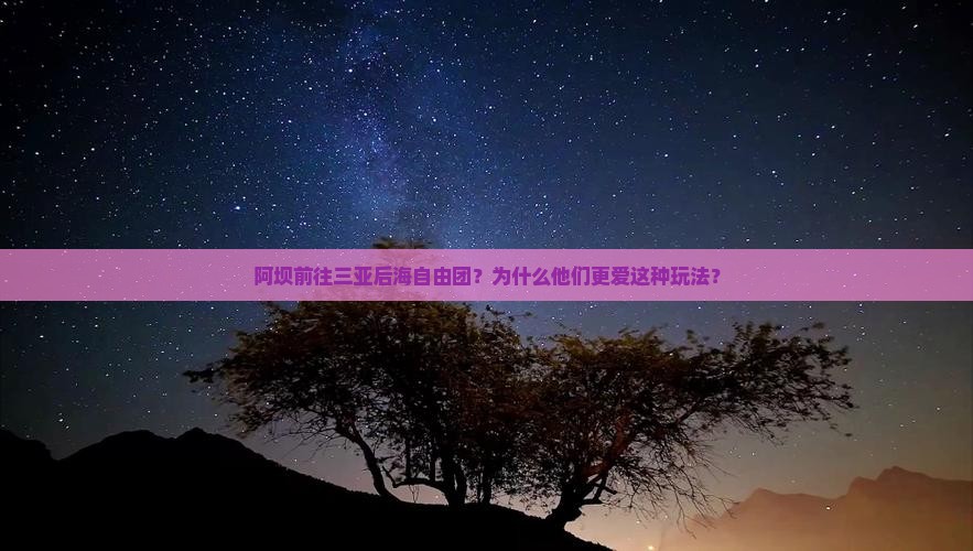 阿坝前往三亚后海自由团 阿坝前往三亚后海自由团