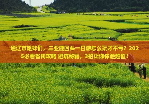 通辽市前往三亚鹿回头一日游