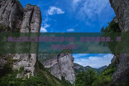 佛山出发三亚鹿回头旅游小吃