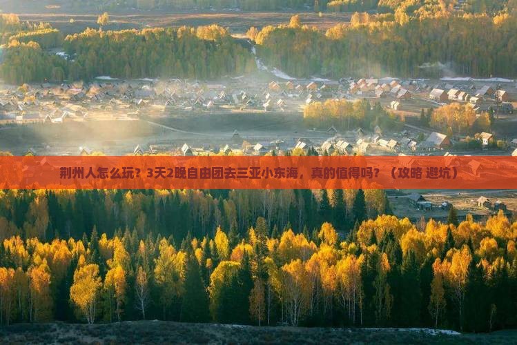 荆州前往三亚小东海自由团