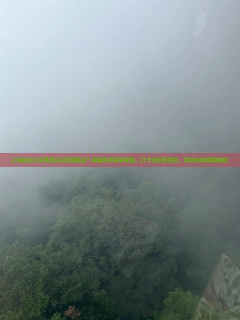上海前往三亚凤凰岭公园哪里玩