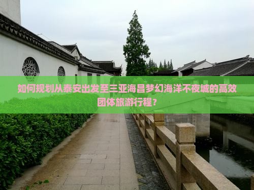如何规划从泰安出发至三亚海昌梦幻海洋不夜城的高效团体旅游行程？