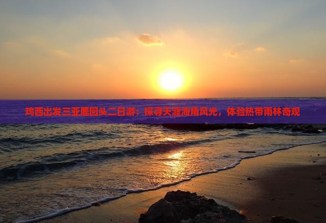 鸡西出发三亚鹿回头二日游：探寻天涯海角风光，体验热带雨林奇观