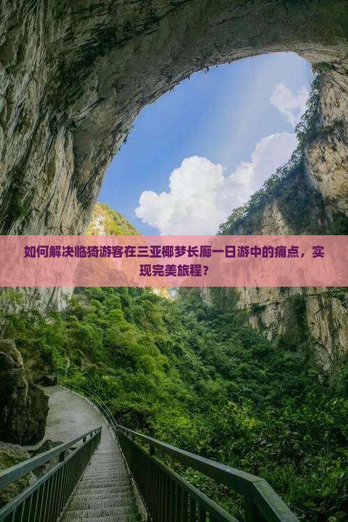如何解决临猗游客在三亚椰梦长廊一日游中的痛点，实现完美旅程？