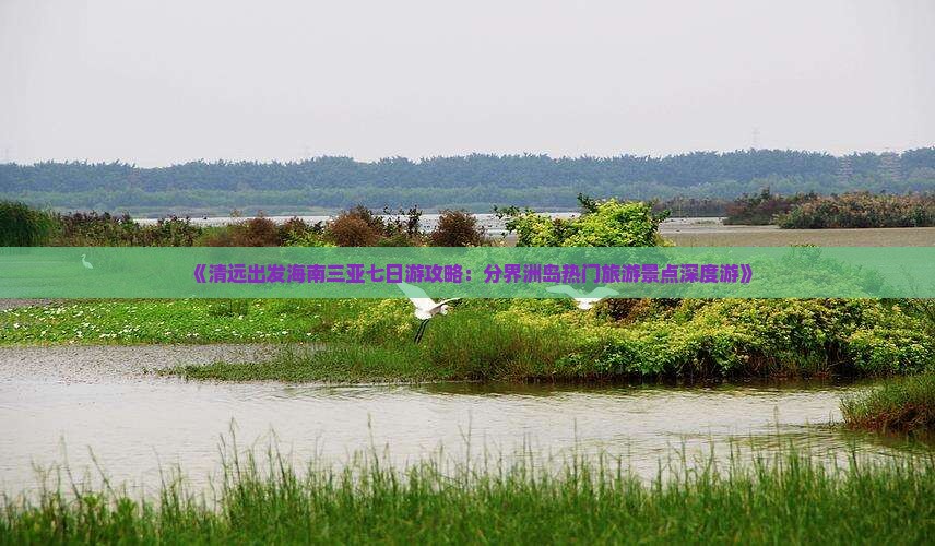 《清远出发海南三亚七日游攻略：分界洲岛热门旅游景点深度游》