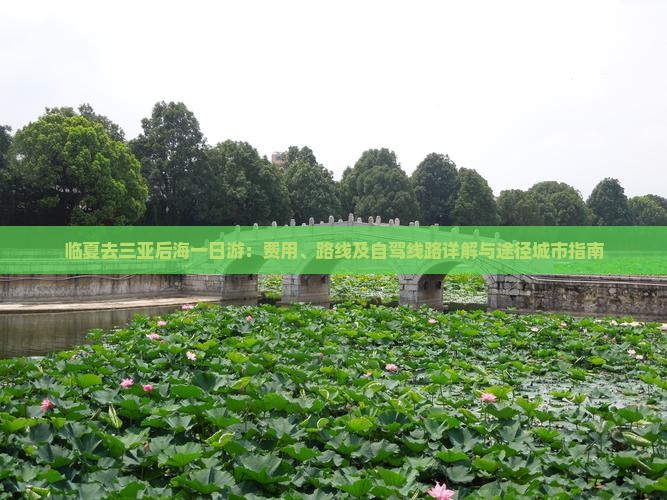 临夏去三亚后海一日游：费用、路线及自驾线路详解与途径城市指南