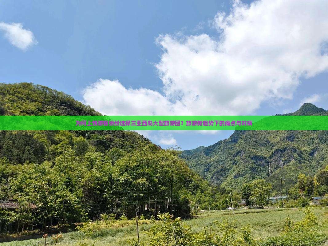 为何上饶游客纷纷选择三亚西岛大型旅游团？旅游新趋势下的痛点与对病