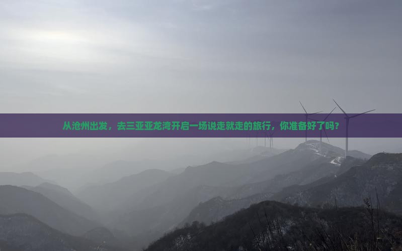 从沧州出发，去三亚亚龙湾开启一场说走就走的旅行，你准备好了吗？
