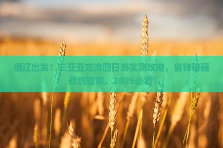 通辽去三亚亚龙湾四日游