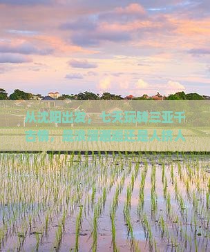 沈阳前往三亚千古情七日游